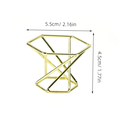 Miniatura 2 de SOLUSTRE Soporte elegante para esponja de maquillaje, 2 unidades, de acero inoxidable, diseño elegante para secado rápido, fácil acceso, para Dorado
