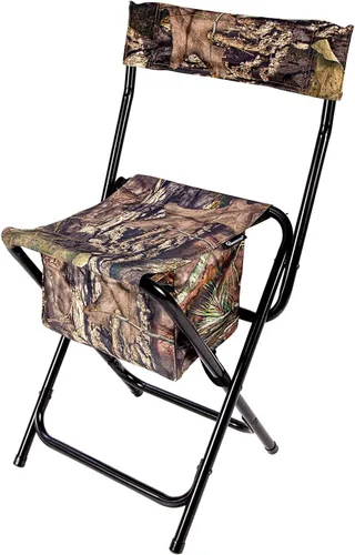 AMERISTEP Silla ciega plegable de diseño portátil, ligera, con respaldo alto, con respaldo, color roble musgoso
