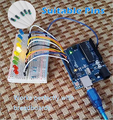 Miniatura 6 de 1460pcs 1/4W 73 valores 1% de tolerancia de resistencia electrónica de película metálica Kit surtido 10R-1M Ohm con una cinta adhesiva para Arduino