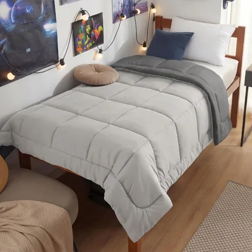 Miniatura 38 de Bedsure Edredones de edredón tamaño matrimonial, edredón acolchado alternativo, ultra suave y ligero, con 8 pestañas, lavable a máquina, 82 x 86