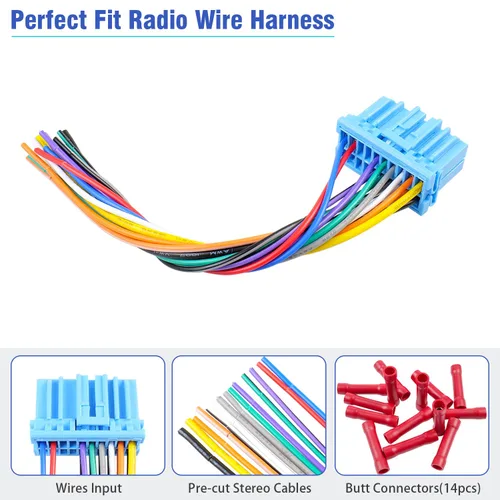 Miniatura 6 de Adaptador de arnés de cableado de radio femenino, reemplazo del conector de arnés de cable estéreo para automóvil para Acura 2001-2005 y Honda