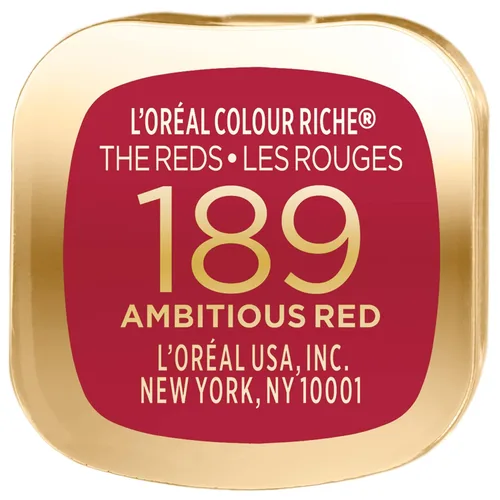 Miniatura 6 de L'Oreal Paris Colour Riche Lápiz Labial Rojo, de Larga Duración, Acabado Satinado a Prueba de Manchas con Aceite de Argán Hidratante y Vitamina E