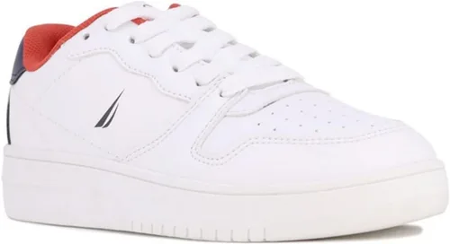 Nautica Zapatillas de deporte de moda para niñas y niños - Zapatos bajos para niños zapatillas de tenis con cordones y sin cordones