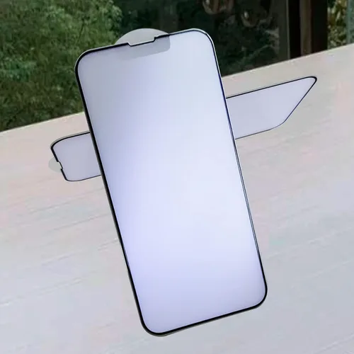 Miniatura 5 de Paquete de 2 protectores de pantalla mate anti luz azul para iPhone 13 Pro Max/iPhone 14 Plus, antirreflejos, bloqueo de luz azul, protección