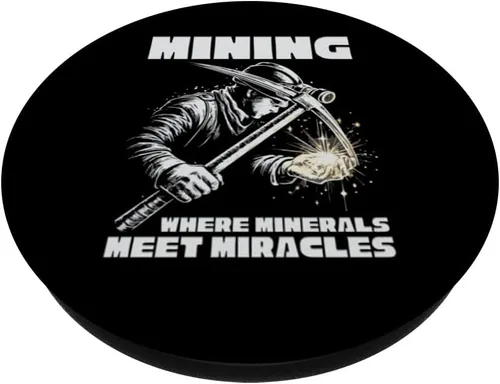Miniatura 2 de Minería: Donde los minerales se encuentran con los milagros Minería PopSockets MagSafe PopGrip para iPhone