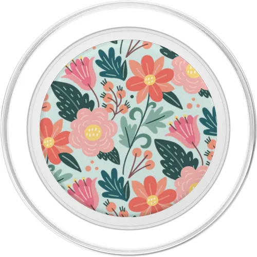 Miniatura 2 de Lindo jardín botánico colorido patrón floral PopSockets MagSafe PopGrip para iPhone