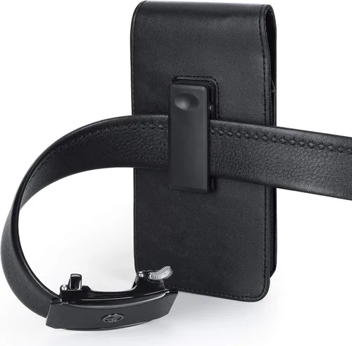 Miniatura 7 de BECPLT Funda para teléfono para Apple iPhone 17 Pro 16/15/14/13/12/11 Pro Funda de cinturón de cuero, Funda de bolsillo con clip giratorio