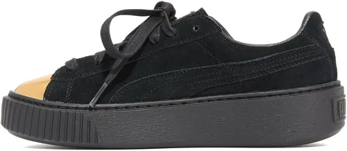 Miniatura 3 de PUMA zapatillas deportivas de moda doradas de gamuza con plataforma para mujer