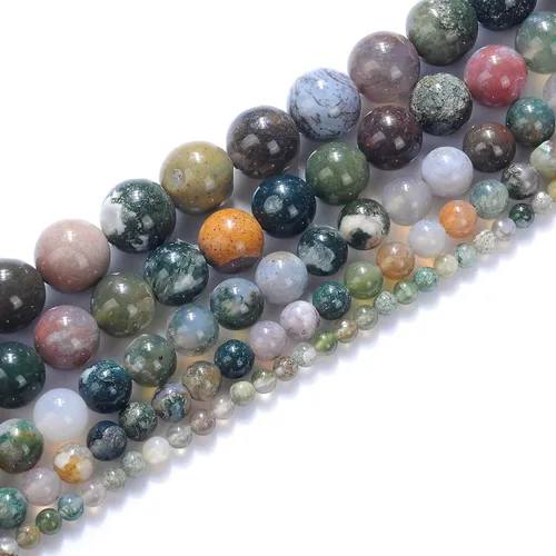 Miniatura 14 de Cuentas de piedra natural de 0.079 pulgadas (0.079 in), piedras preciosas de cuarzo ahumado, cuentas sueltas y redondas de cristal energético