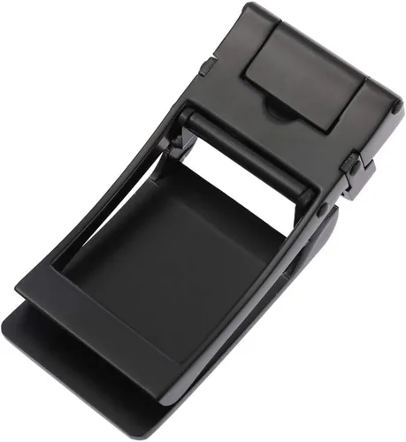 Miniatura 5 de EXCEART 2 hebillas de cinturón para hombre de aleación de negocios con hebilla automática única para cinturón (negro)