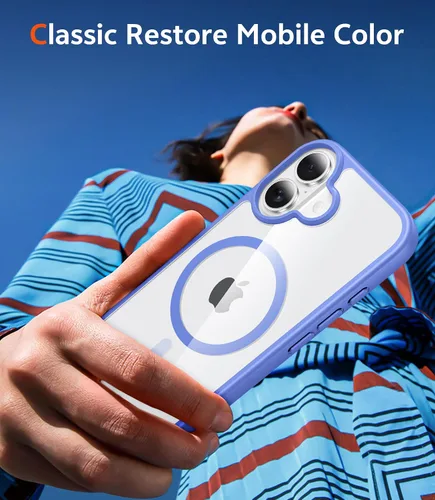 Miniatura 1611 de FNTCASE Funda para iPhone 13 Pro-Max: Fundas magnéticas transparentes compatibles con Magsafe Slim anti amarillamiento protección contra caídas