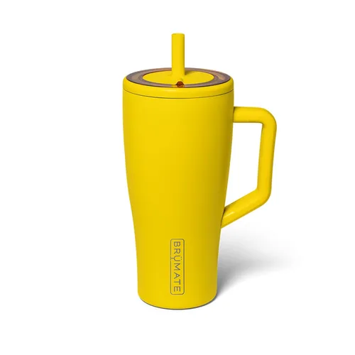 Miniatura 30 de BrüMate Era Vaso térmico con asa y pajilla, 40 onzas, 100% a prueba de fugas, con tapa, hecho de acero inoxidable, base apta para portavasos, moca