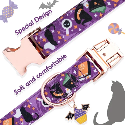 Miniatura 4 de Faygarsle Elegante collar de perro con pajarita para perros pequeños, medianos y grandes, perfecto para machos, hembras, niños y niñas, algodón