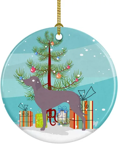 Miniatura 13 de Caroline's Treasures American Toy Fox Terrier - Adorno de cerámica de Navidad para colgar en el árbol de Navidad, decoración para el hogar, Navidad