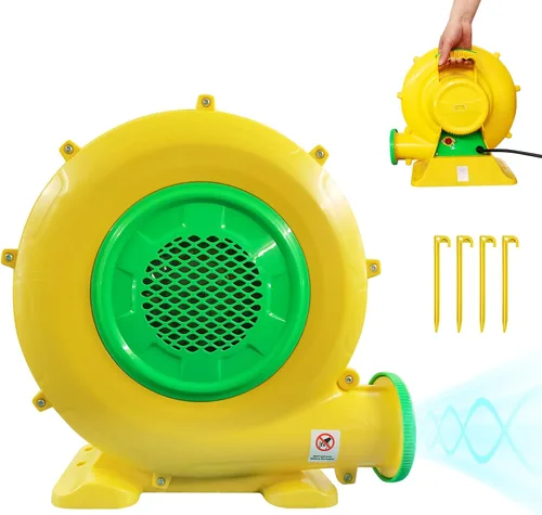 Miniatura 8 de Soplador de Casa de Rebote de 750W, Potente Soplador de Aire para Inflables, Soplador de Bomba de Ventilador Portátil para Casa de Burbujas