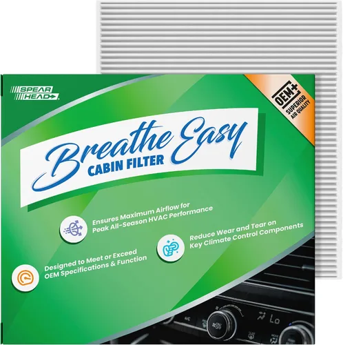Miniatura 22 de Spearhead OEM+ Filtro de aire de cabina Particulate Breathe Easy Compatible con 2015-17 Chrysler 200, 2014-18 Cherokee como OEM Proporciona