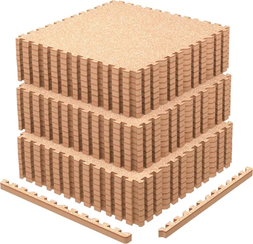 Miniatura 16 de AIRHOP - Alfombrillas de 0.79 pulgadas de grosor para equipos de ejercicio de 48 pies cuadrados, 12 piezas de goma superior mejorada con espuma EVA