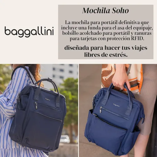 Miniatura 2 de Baggallini Mochila Soho para mujer, Negro, talla única