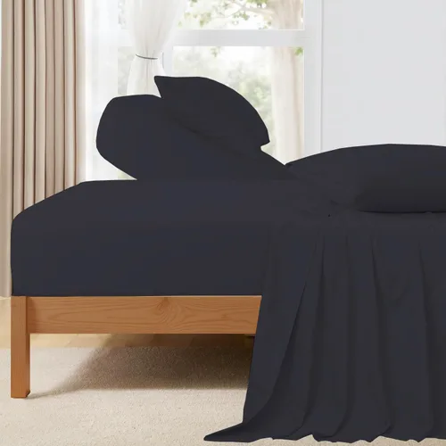 Miniatura 4 de Silentnight Sábanas de 4 piezas de 800 hilos, 100% algodón egipcio, para cama ajustable para cama de número de sueño, 28 pulgadas, sábana superior