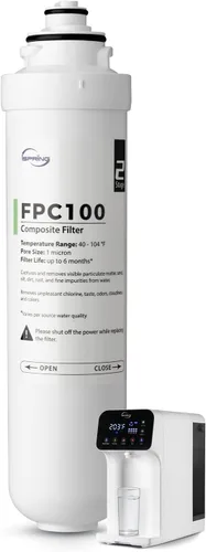 iSpring Filtro de repuesto FPC100 para sistema de ósmosis inversa de encimera RCD100, filtro compuesto, ciclo de repuesto: hasta 6 meses