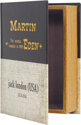 Miniatura 28 de PACOLO Cajas decorativas para libros, cubierta de madera sintética para guardar joyas ocultas, dinero y dinero en efectivo (As de corazones)