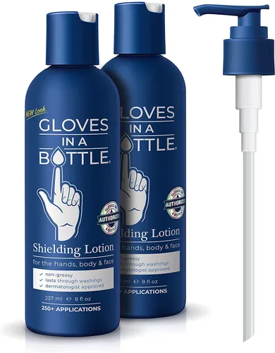 Miniatura 11 de Gloves in a Bottle Loción protectora para piel seca con picazón, sin grasa y sin perfume, 8 onzas líquidas, paquete de 2 8 oz