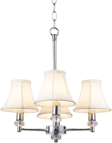 Miniatura 7 de Wellmet Pantallas de Araña, SOLO PARA BOMBILLAS DE CANDELABRO, Pantallas de Lámpara con Ajuste de Clip, 3" X 6" X 5", Juego de 6 Piezas Blanco crema