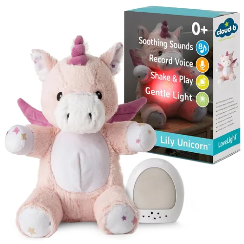 Miniatura 11 de Cloud b Máquina de sonido con sonidos relajantes de ruido blanco Animal de peluche y luz nocturna nómada Graba la voz de los padres Ajustes