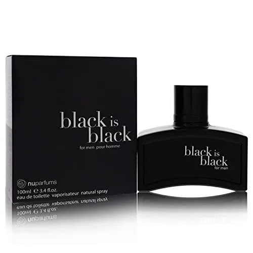 StarSun Depot Black Is Black Cologne by Nu Parfums Eau De Toilette Espray 3.4 oz