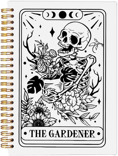 Miniatura 16 de Cuaderno gótico en espiral, diario gótico para parejas, cuaderno gótico para mujeres y hombres escritura, cuaderno de espiral para parejas de 8.3 x
