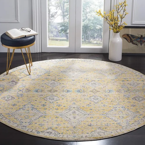 Miniatura 21 de SAFAVIEH Evoke Collection EVK224G - Alfombra decorativa bohemia y oriental que no desprende pelusa, para sala de estar y dormitorio, 2 pies 2