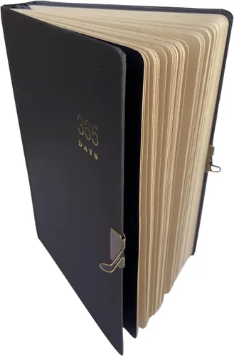 Miniatura 4 de Diario con cerradura y llaves, diario de cerraduras, 365 páginas en blanco y tamaño A5 (8.5 x 5.9 pulgadas), cuaderno de tapa dura vintage, perfecto