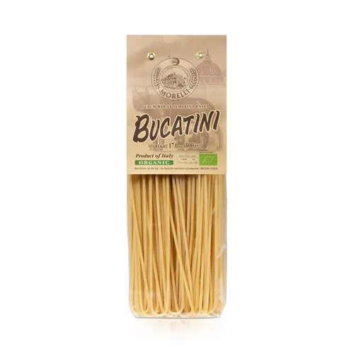 Miniatura 9 de Morelli Bucatini - Pasta italiana orgánica de primera calidad de Italia - Marca de pasta gourmet hecha a mano y familiar - Pasta de sémola de trigo