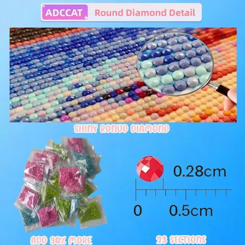 Miniatura 5 de Diamond Art Kits for Adults, 5D DIY Fantasy Flower Diamond Painting Kits, Cross Stitch Diamond Painting for Beginners, Diamond Painting Accessories