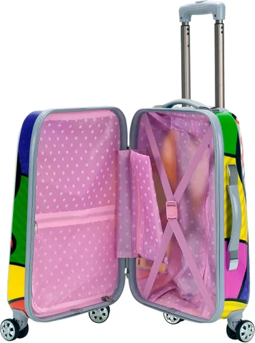 Miniatura 6 de Rockland Melbourne Hardside - Maleta con ruedas giratorias expandibles, corazón, 2 piezas (20"28"), Corazón, Maleta giratoria extensible Melbourne