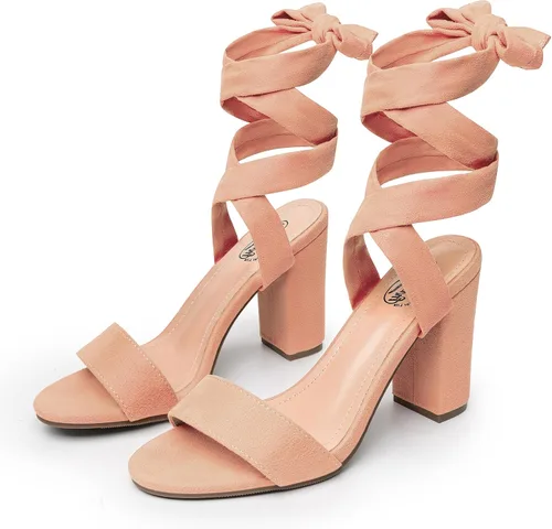 Miniatura 2 de Trary - Sandalias de tacón grueso con cordones para mujer
