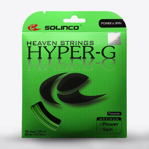 Miniatura 2 de Bobina de cuerda de tenis Solinco Hyper-G de copoliéster 200 m / 656 pies Giro extremo, potencia y control - Tecnología TruTension, poliéster