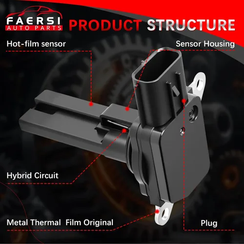 Miniatura 3 de FAERSI Medidor de sensor de flujo de aire masivo MAF 22680-AA380 compatible con 2009-2014 Forester 2008-2014 Impreza 2008-2014 Legacy 2008-2014