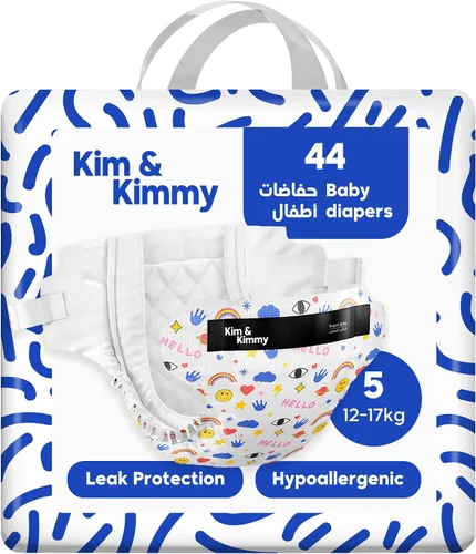 Miniatura 30 de Kim & Kimmy Pañales ecológicos, recién nacidos, hasta 11 libras, 32 pañales – Protección contra fugas de 12 horas, sin erupciones, hipoalergénicos