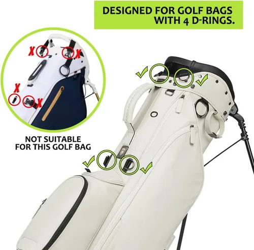 Miniatura 5 de Correas de repuesto para bolsa de golf, ajustables, impermeables, para bolsa de golf, correas de mochila de doble hombro, correa de transporte