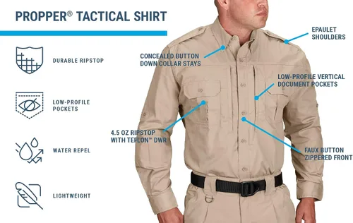 Miniatura 5 de Propper Men's Long Sleeve Tactical Shirt