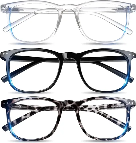 Miniatura 9 de AOSM Lentes de luz azul para hombres y mujeres, gafas de juego antirreflejos, protección UV400, bloqueo de luz azul para aliviar la fatiga ocular