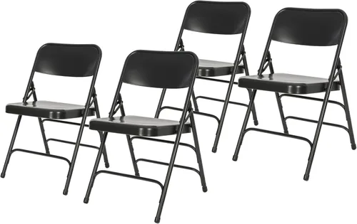 Miniatura 13 de OEF Furnishings Triple Brace Silla plegable de acero, azul