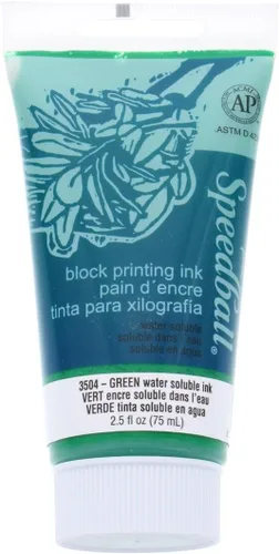 Miniatura 52 de Speedball Tinta de impresión en bloque soluble en agua 3815 – Color intenso con acabado satinado AP no tóxico 8 onzas líquidas, peltre