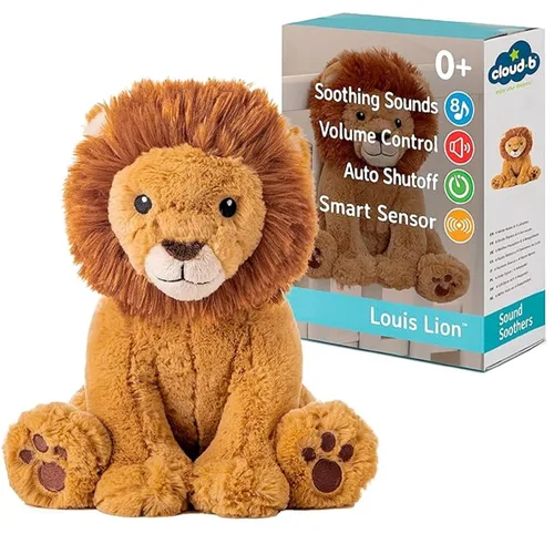 Miniatura 12 de Cloud b Máquina de sonido con sonidos relajantes de ruido blanco Animal de peluche y luz nocturna nómada Graba la voz de los padres Ajustes