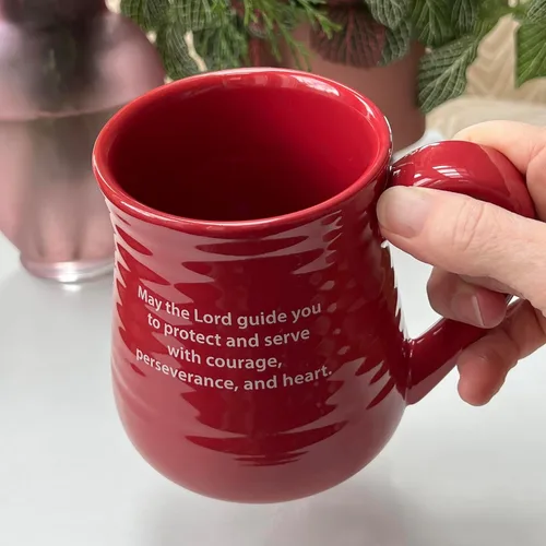 Miniatura 5 de Abbey Gift - Taza de cerámica para bomberos, color rojo y marrón, 4.8 pulgadas