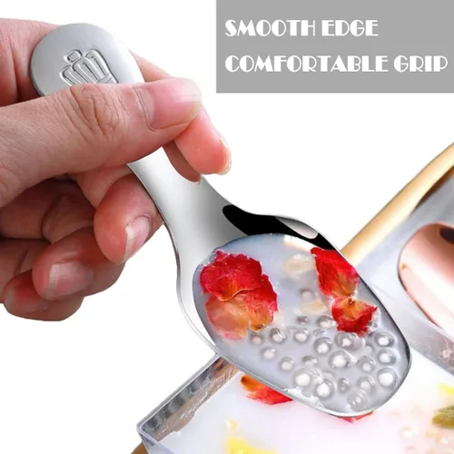 Miniatura 3 de Mini cucharas de acero inoxidable - Cucharas de café y postre de mango corto