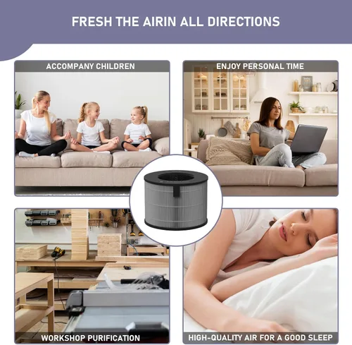 Miniatura 5 de Ontheone U9CV2B - Filtro HEPA de repuesto compatible con LG PuriCare AeroTower Fan U9CV2B / U9CS1C / U9CV1C purificador de filtro de aire, repuesto