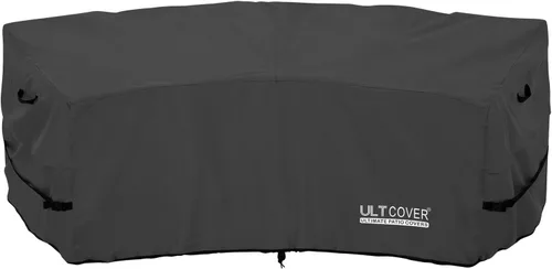 Miniatura 14 de ULTCOVER Funda impermeable para sofá de patio en forma de L y orientación derecha, para muebles modulares de 6 plazas, 110 pulgadas de ancho marrón