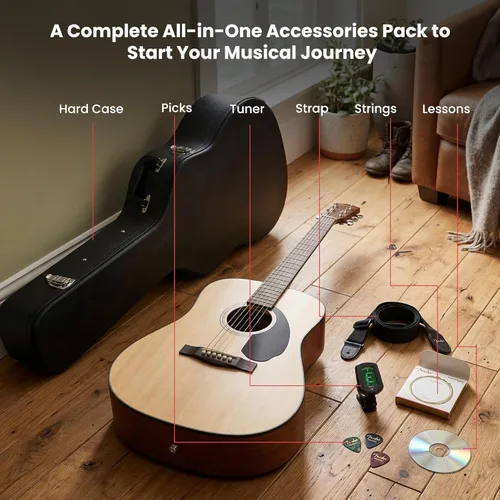 Miniatura 2 de Conjuntos de guitarras acústicas Fender CD-60.